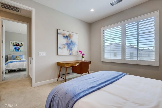 54 Rim Crst, Irvine, CA 92602 - bedroom with visible vents, baseboards, recessed lighting, and carpet floors