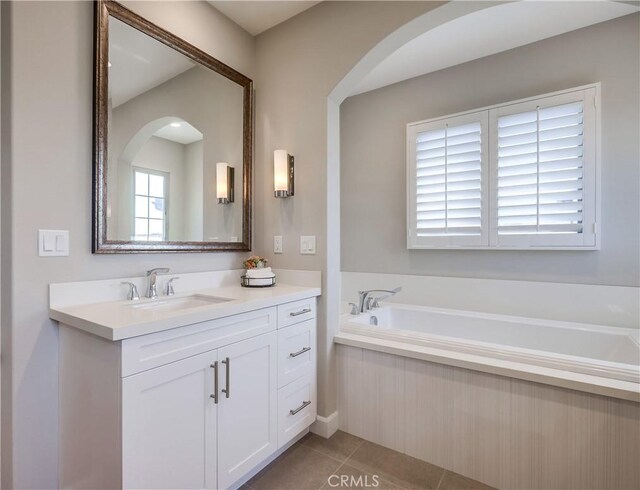 54 Rim Crst, Irvine, CA 92602 - full bath with a bath, vanity, and tile patterned flooring