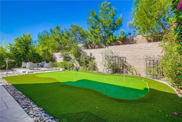 54 Rim Crst, Irvine, CA 92602 - view of community featuring a patio area and a fenced backyard