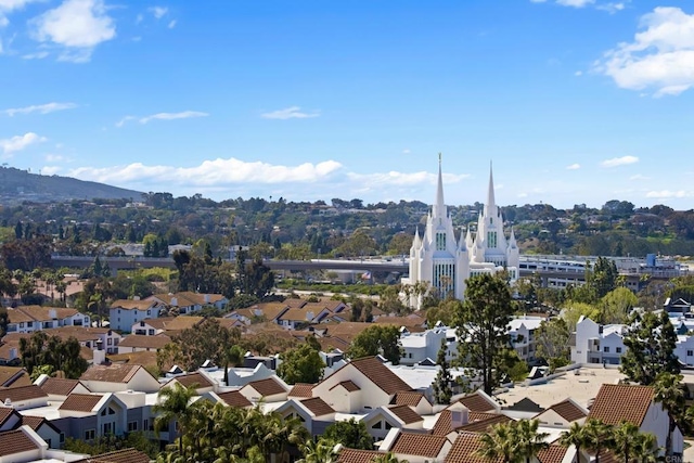drone / aerial view featuring a residential view