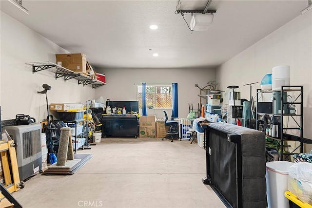 interior space featuring recessed lighting