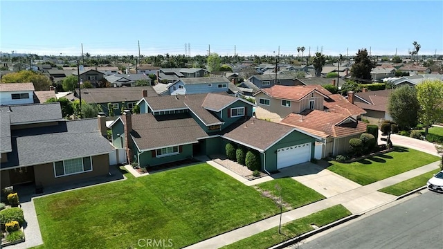 drone / aerial view featuring a residential view