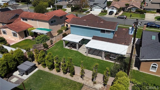 birds eye view of property featuring a residential view