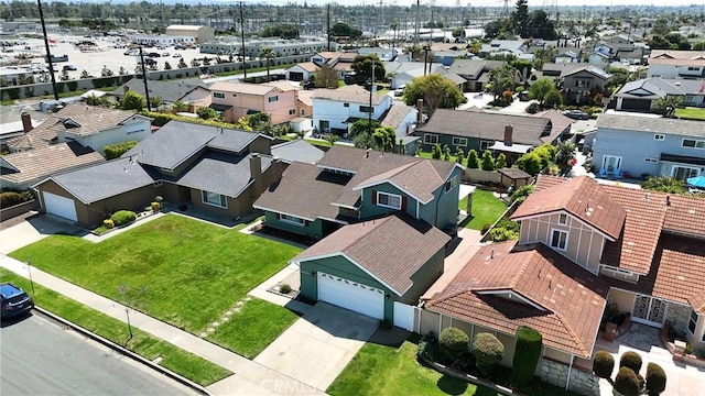 aerial view featuring a residential view