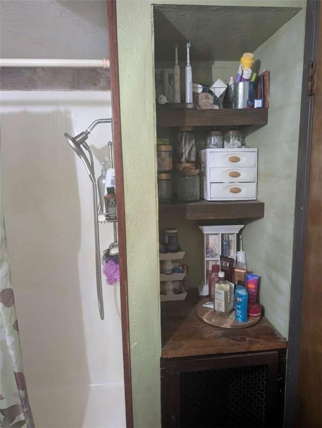 view of storage area