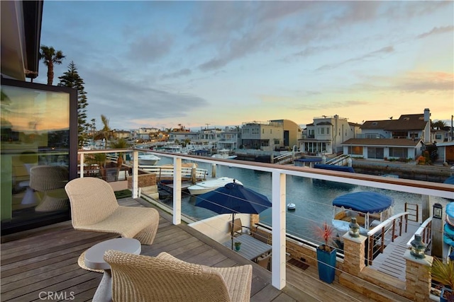3601 Finley Ave, Newport Beach, CA 92663 - balcony featuring a water view