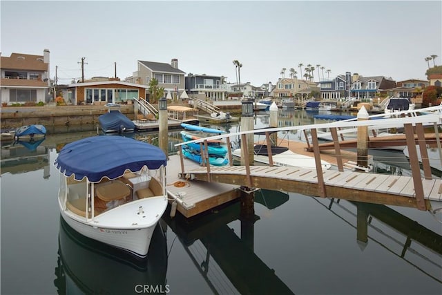 3601 Finley Ave, Newport Beach, CA 92663 - dock area with a water view and a residential view
