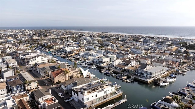 3601 Finley Ave, Newport Beach, CA 92663 - birds eye view of property featuring a water view