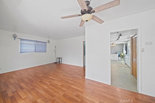 7531 Lookout Loop, Pine Valley, CA 91962 - spare room featuring ceiling fan and light wood-style floors