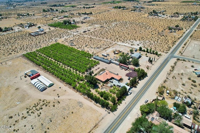 9975 Custer Ave, Lucerne Valley, CA 92356 - drone / aerial view with a rural view and a desert view