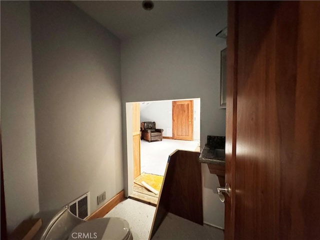 24250 Pacific Heights Dr, Westport, CA 95488 - interior space featuring visible vents, toilet, and baseboards