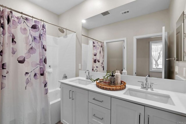 1751 Whitmore Loop, Chula Vista, CA 91913 - full bath featuring shower / tub combo and double vanity