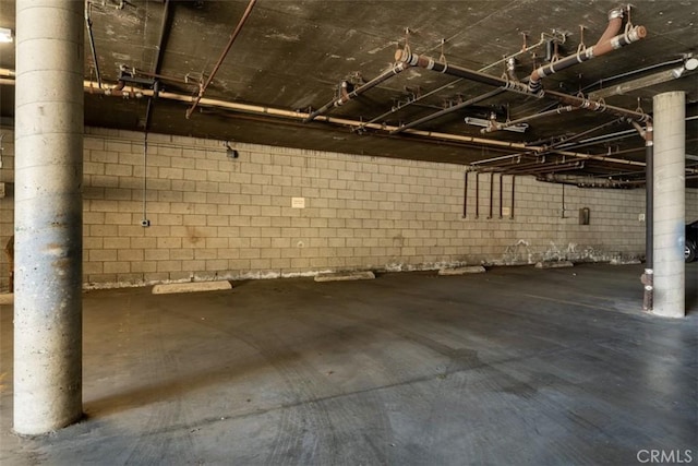 5545 Whitsett Ave Unit 1, Valley Village, CA 91607 - unfinished below grade area with concrete block wall
