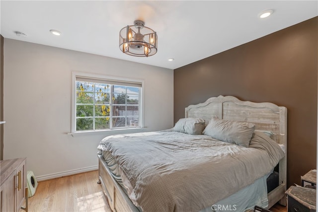 14844 Lull St, Van Nuys, CA 91405 - bedroom featuring light wood-type flooring and recessed lighting