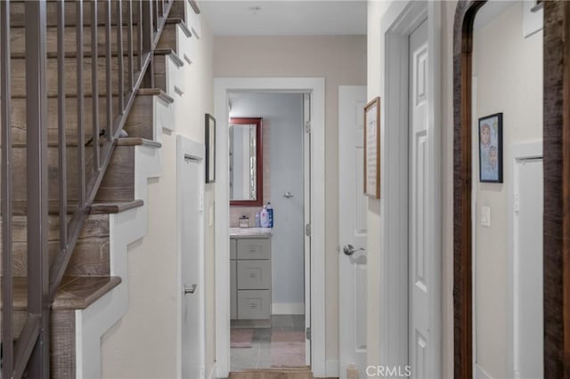 9876 Arrow Unit 1, Rancho Cucamonga, CA 91730 - hall with baseboards