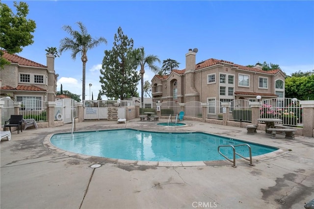 9876 Arrow Unit 1, Rancho Cucamonga, CA 91730 - community pool featuring a patio area and a hot tub