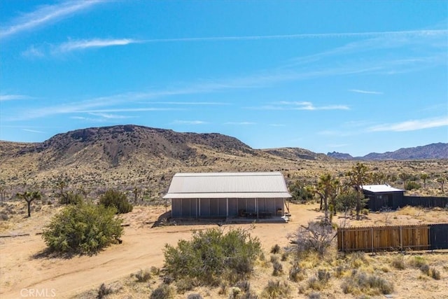 53105 Chia Trl, Pioneertown, CA 92268 - property view of mountains featuring a rural view and a desert view