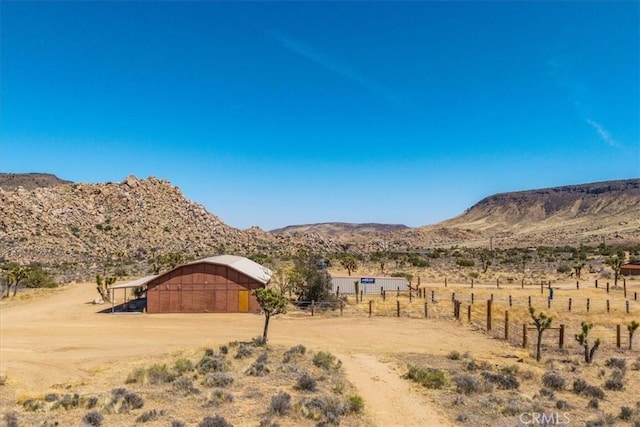 53105 Chia Trl, Pioneertown, CA 92268 - mountain view featuring a rural view