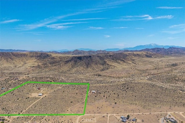 53105 Chia Trl, Pioneertown, CA 92268 - mountain view with a rural view and view of desert