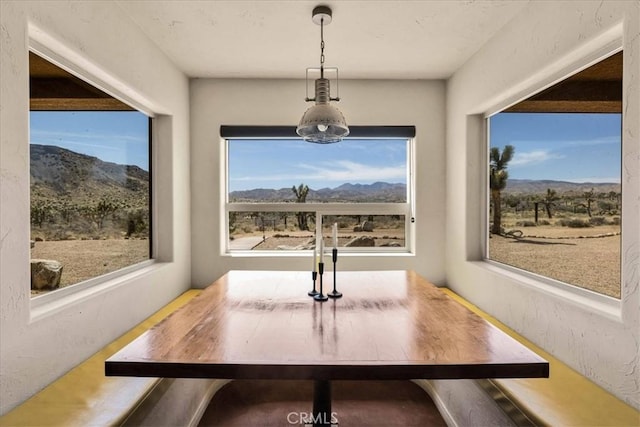 53105 Chia Trl, Pioneertown, CA 92268 - dining area featuring a mountain view