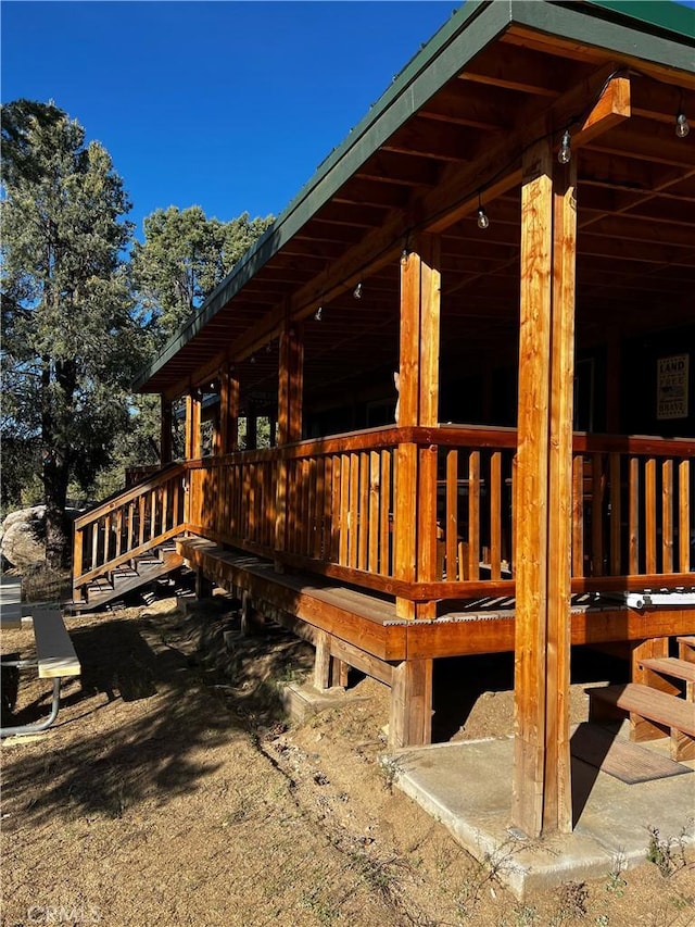 view of deck