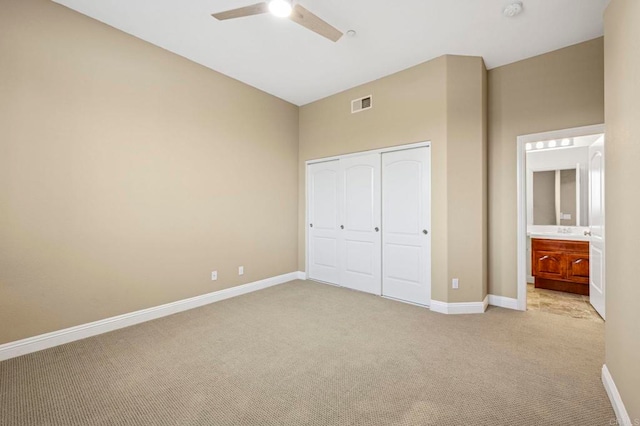 4033 Keri Way, Fallbrook, CA 92028 - unfurnished bedroom featuring light carpet, baseboards, and a closet