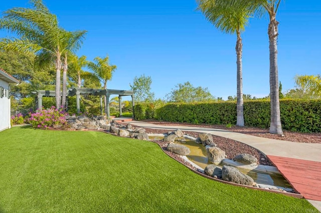 4033 Keri Way, Fallbrook, CA 92028 - view of grassy yard featuring a pergola
