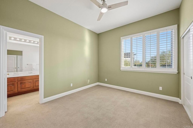 4033 Keri Way, Fallbrook, CA 92028 - unfurnished bedroom featuring light carpet, baseboards, and ensuite bath