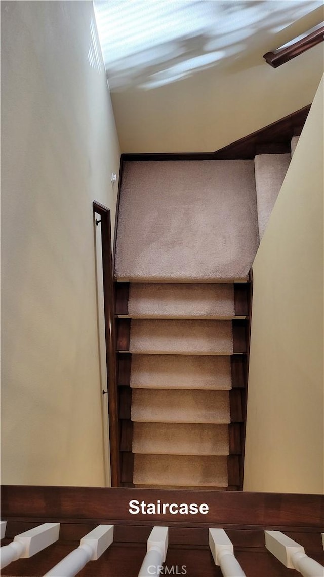 view of stairway
