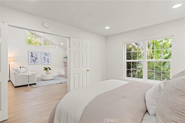 49 W Yale Loop Unit 26, Irvine, CA 92604 - bedroom with light wood-type flooring and recessed lighting