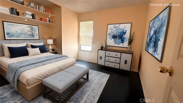 bedroom with baseboards