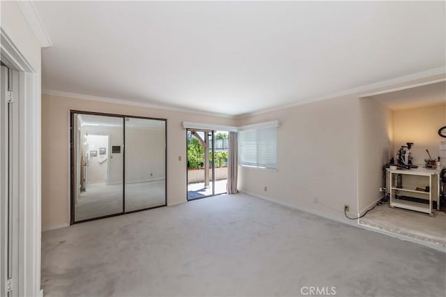 10 Mela Ln, Rancho Palos Verdes, CA 90275 - unfurnished bedroom with access to outside, baseboards, carpet floors, and crown molding