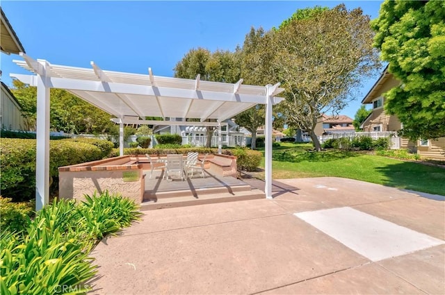 10 Mela Ln, Rancho Palos Verdes, CA 90275 - view of patio / terrace with a pergola