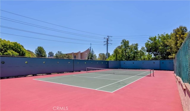 10 Mela Ln, Rancho Palos Verdes, CA 90275 - view of tennis court featuring community basketball court and fence