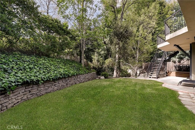 335 Sycamore Gln, Pasadena, CA 91105 - view of yard featuring stairway and a patio