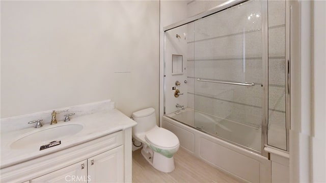 271 W Le Roy Ave, Arcadia, CA 91007 - full bathroom featuring toilet, combined bath / shower with glass door, and vanity