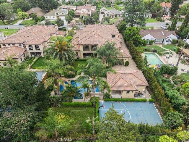 271 W Le Roy Ave, Arcadia, CA 91007 - aerial perspective of suburban area with a pool area