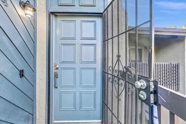 view of exterior entry