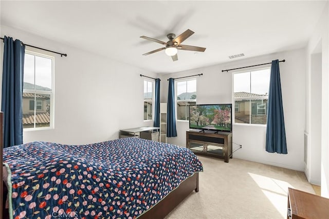 45477 Calle Cirros, Temecula, CA 92592 - carpeted bedroom with a ceiling fan