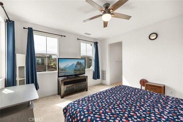 45477 Calle Cirros, Temecula, CA 92592 - bedroom with carpet flooring, baseboards, and ceiling fan
