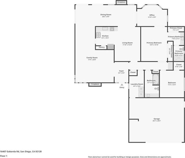 16407 Gabarda Rd, San Diego, CA 92128 - view of home floor plan