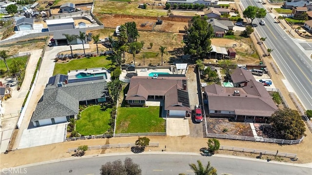 bird's eye view featuring a residential view