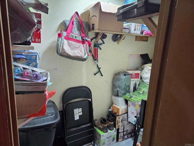 view of storage