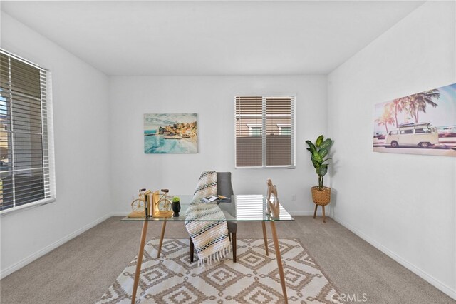 29553 Tulipwood St, Menifee, CA 92584 - home office with carpet flooring and baseboards