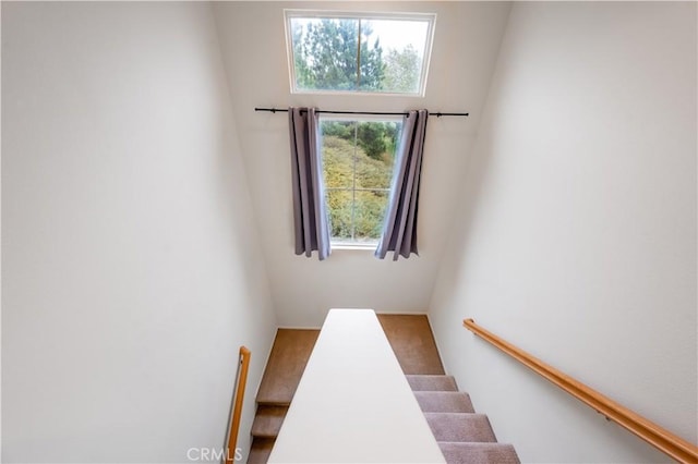view of staircase