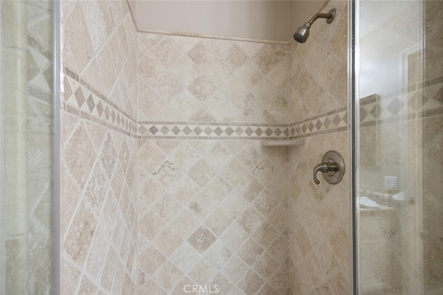 room details featuring a stall shower