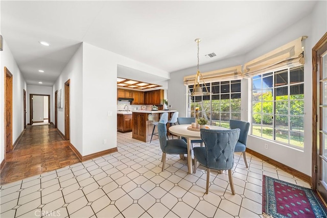 519 Connie Rae Way, Arcadia, CA 91006 - dining space with baseboards and recessed lighting