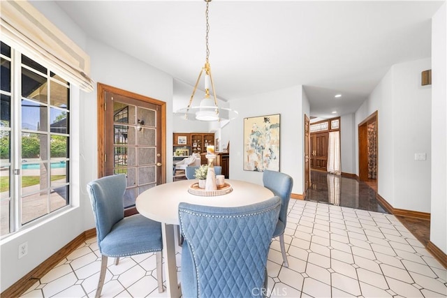 519 Connie Rae Way, Arcadia, CA 91006 - dining area with baseboards and recessed lighting