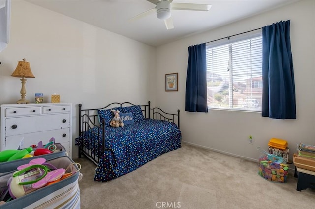 18182 Bissel Dr, Riverside, CA 92508 - bedroom featuring carpet, baseboards, and ceiling fan