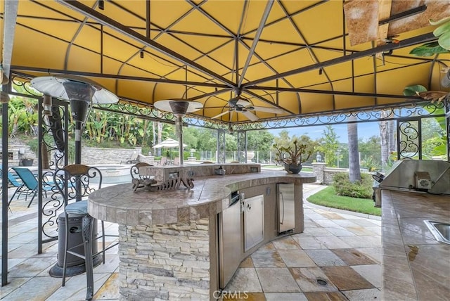 2 Aquila Way, Coto De Caza, CA 92679 - view of patio / terrace featuring a gazebo